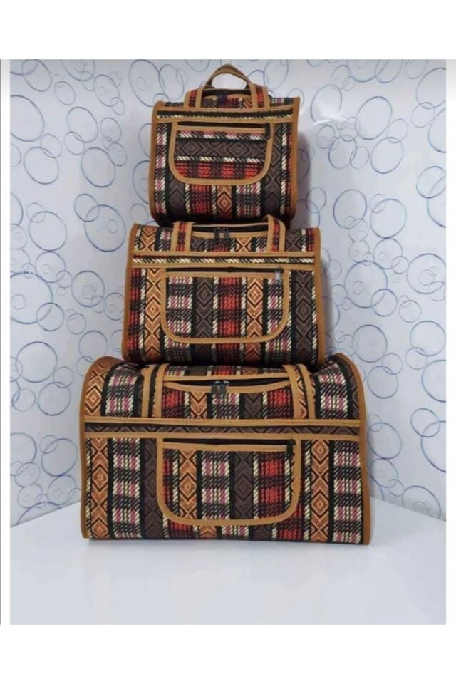 3 LÜ PİKNİK VE SEYAHAT ÇANTASI.3lü