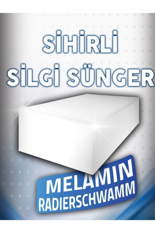 (2 Adet) Tüm Yüzeyler İçin Sihirli Detay Süngeri Melamin Silgi Sünger Beyaz (Oto & Ev & Tekne)