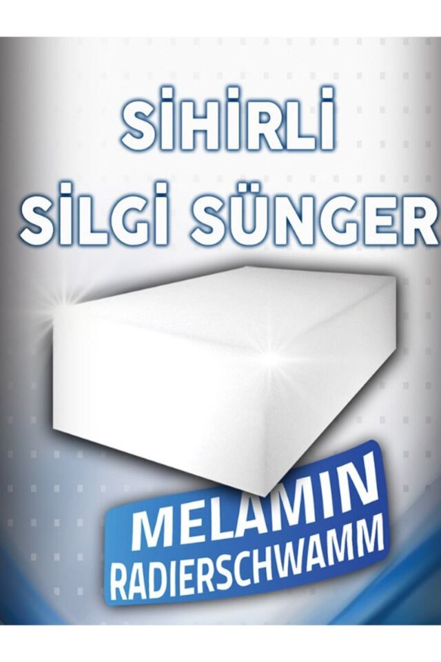 (15 Adet) Tüm Yüzeyler İçin Sihirli Detay Süngeri Melamin Silgi Sünger Beyaz (Oto & Ev & Tekne)