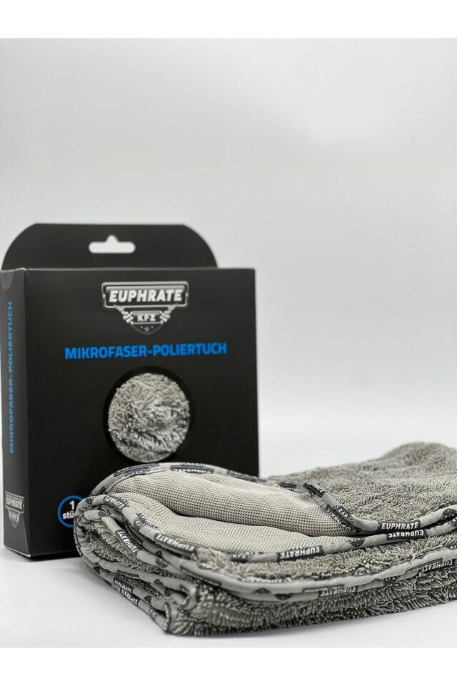 Mikrofiber Oto Kurulama ve Temizlik Alman Tank Bezi 75x55 cm. Renk: Gri 750 GSM