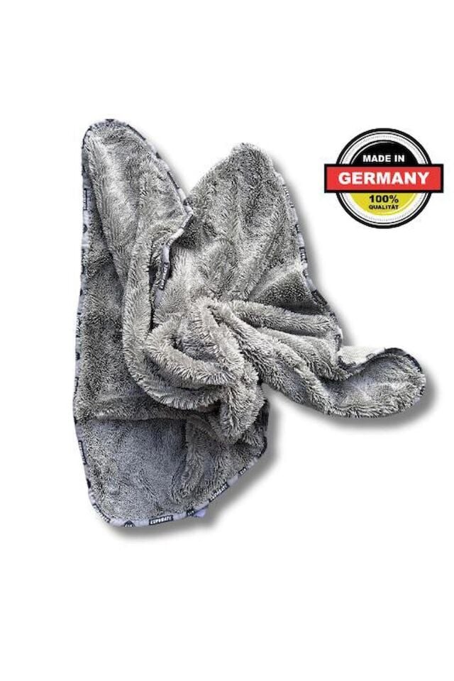 Mikrofiber Oto Kurulama ve Temizlik Alman Tank Bezi 75x55 cm. Renk: Gri 750 GSM