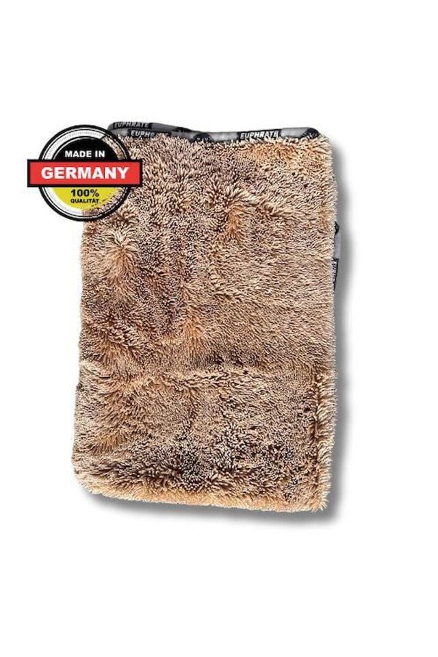 Mikrofiber Oto Kurulama ve Temizlik Alman Tank Bezi 75x55 cm. Renk: Kahve 750 GSM