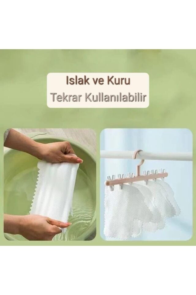 10'lu Çok Amaçlı Temizlik Eldiveni Paket Toz Alma Bezi Hassas Temizlik ve Hijyen Eldiveni Beyaz