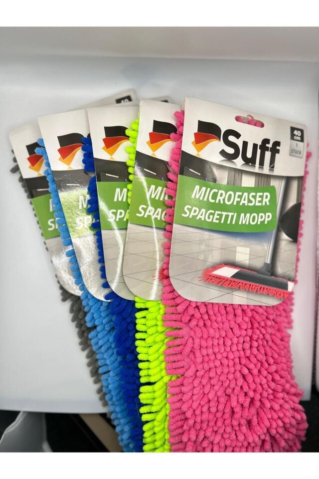 1 Adet Nemli Ve Kuru Makarna Mop Ucu Mikrofiber Paspas Yedeği 40 Cm MİX