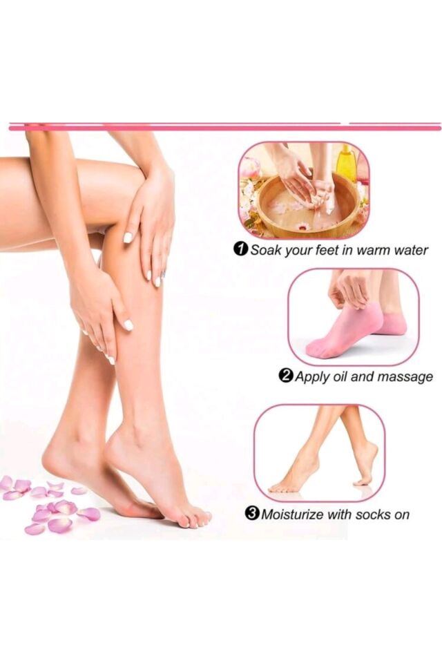 Silikon Çorab Ayak Bakım Nemlendirici Çorap Çatlak Önleyici Ölü Deri Atıcı Çorap Ayak Bakımı