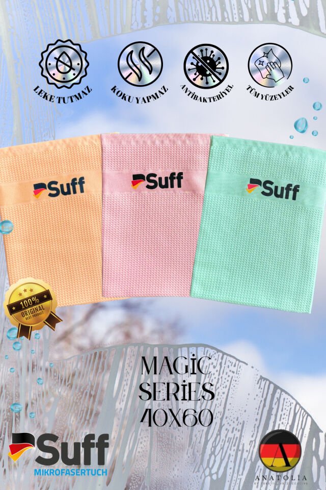 Sihirli Bez (ÖZEL SERİSİ) - Magic Serisi Tüm Yüzeyler Ve Cam Bezi - 3lü