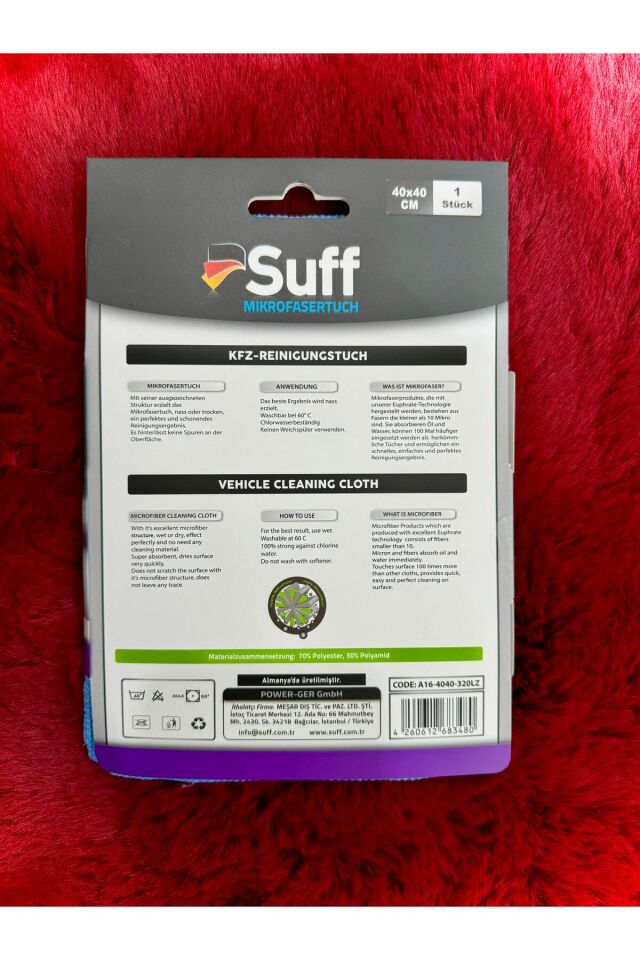 SCHNEEGLÖCKHEN KARDELEN MİKROFİBER OTO TEMİZLİK BEZİ (40X40) 1 ADET