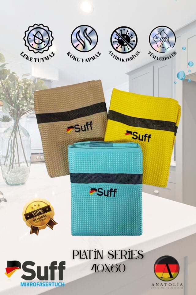 Platin Serisi 3'lü Mutfak Bezi Sihirli Bez