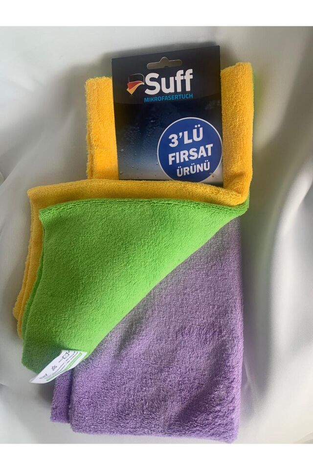 ORKİDE 3'LÜ MİKROFİBER KURULAMA BEZİ (32 X 32 CM) 1Paket