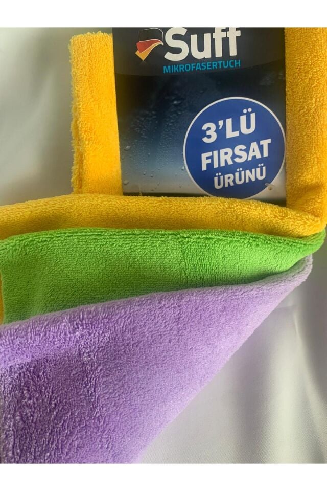 ORKİDE 3'LÜ MİKROFİBER KURULAMA BEZİ (32 X 32 CM) 1Paket