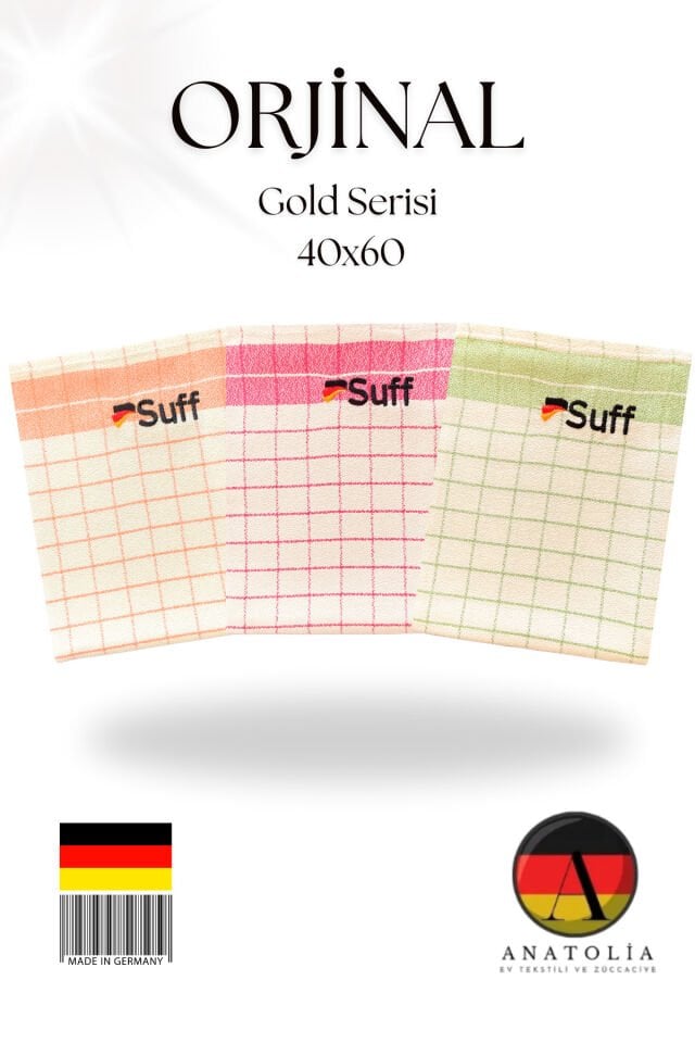 GOLD SERİSİ 3'LÜ SİHİRLİ MUTFAK BEZİ (60 X 40 CM)