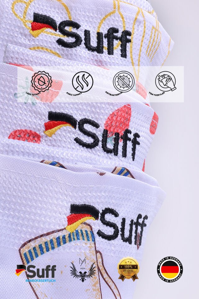 Küchen Serisi 3'lü Mutfak Bezi(60 X 40 CM)