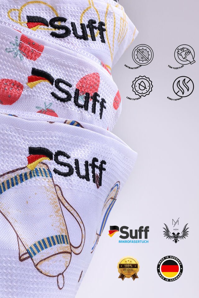 Küchen Serisi 3'lü Mutfak Bezi(60 X 40 CM)