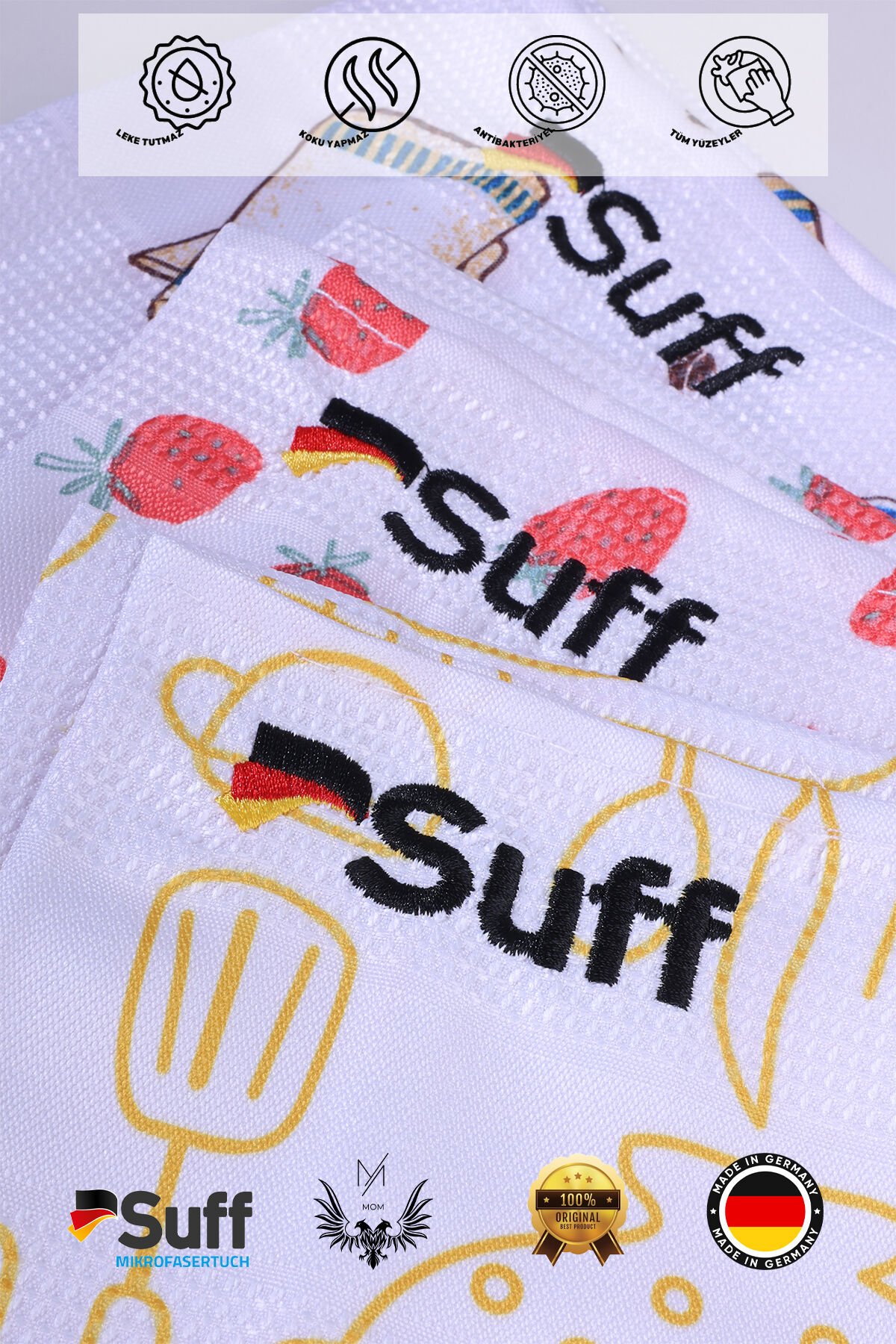 Küchen Serisi 3'lü Mutfak Bezi(60 X 40 CM)