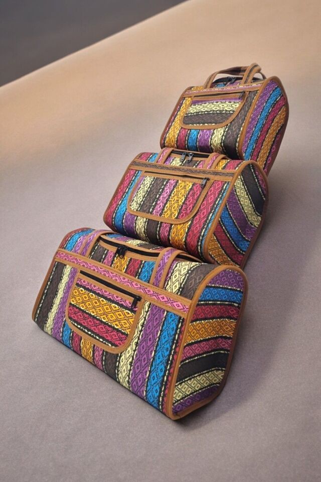 Otantik Valiz Seti Karışık XL