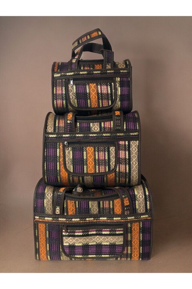 Otantik Valiz Seti Karışık XL