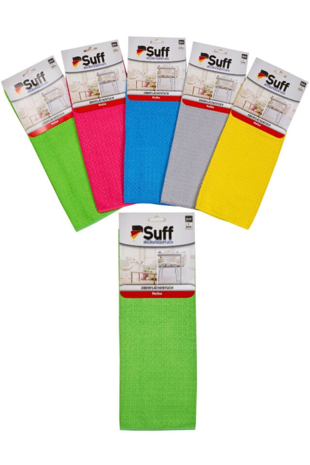 Karanfil Mikrofiber Bez/ Damalı Genel Temizlik Bezi (40X40CM)