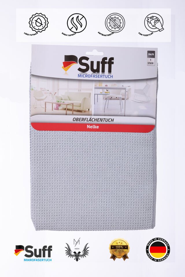 Karanfil Mikrofiber Bez/ Damalı Genel Temizlik Bezi (70X50CM)