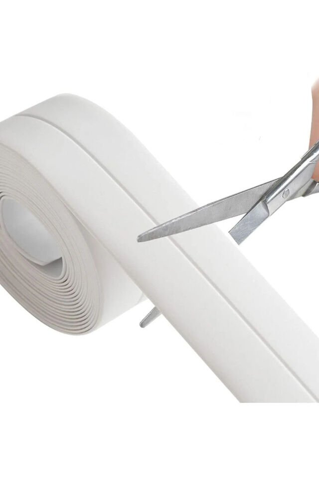 Su Sızdırmaz Geçirmez Bant Lavabo Küvet Kenar Bandı Küvet Duş 3,2 M X 38 Beyaz