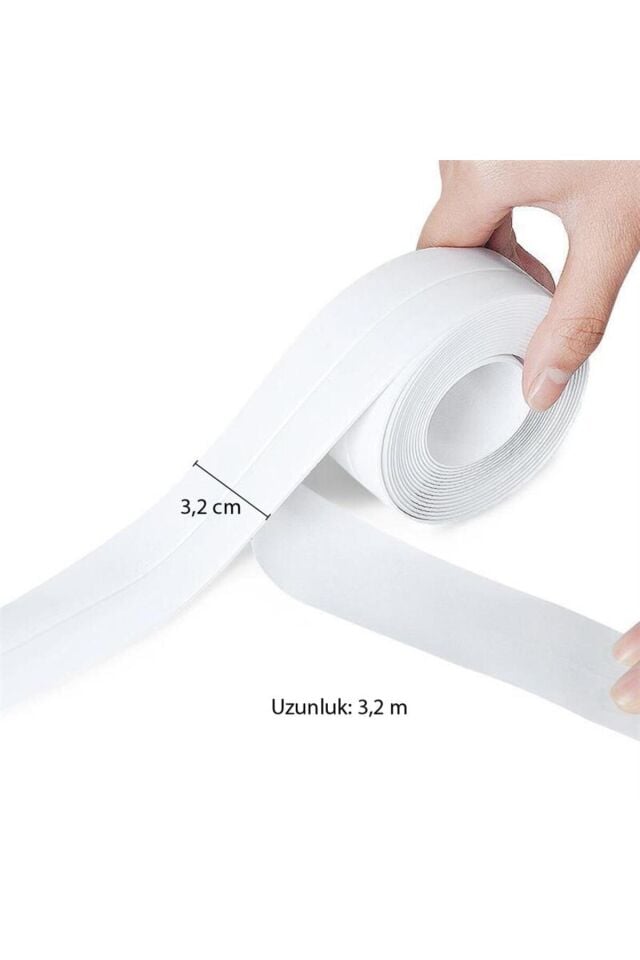 Mutfak Lavabo Klozet Duvar Duşakabin Derz Dolgu Fayans Kapatıcı 1,5 Mt Su Sızdırmaz Geçirmez Bant