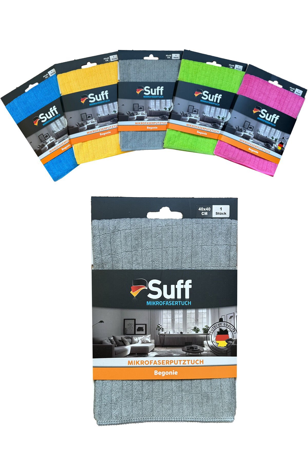 Begonya Mikrofiber Genel Temizlik Bezi (40X40 CM) Leke Tutmaz Koku Yapmaz