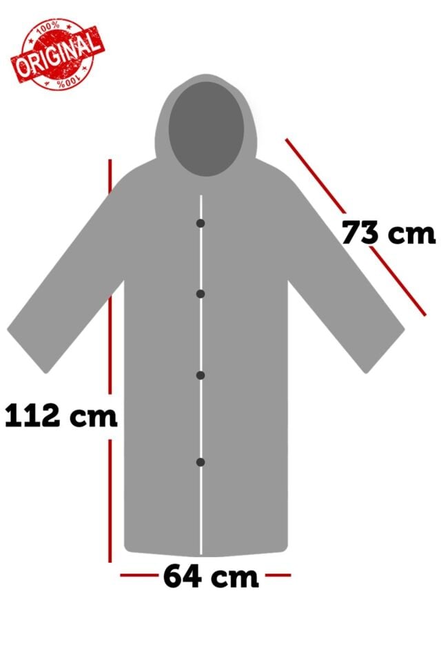 Kadın Erkek Yağmurluk Kapüşonlu Çıtçıtlı Eva Lacivert Yağmurluk Cdrc881r04 Lacivert Tek Ebat