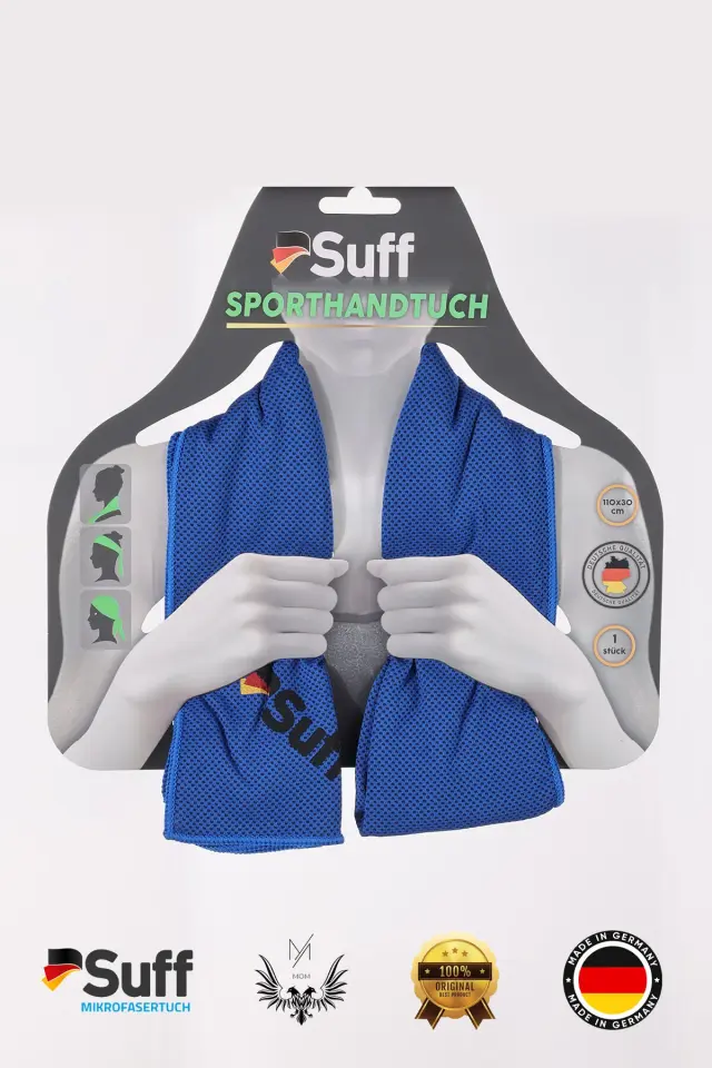 Sporcu Soğutma Havlusu 110x30cm Süper Emici Şok Kuruma (1 ADET) 3D